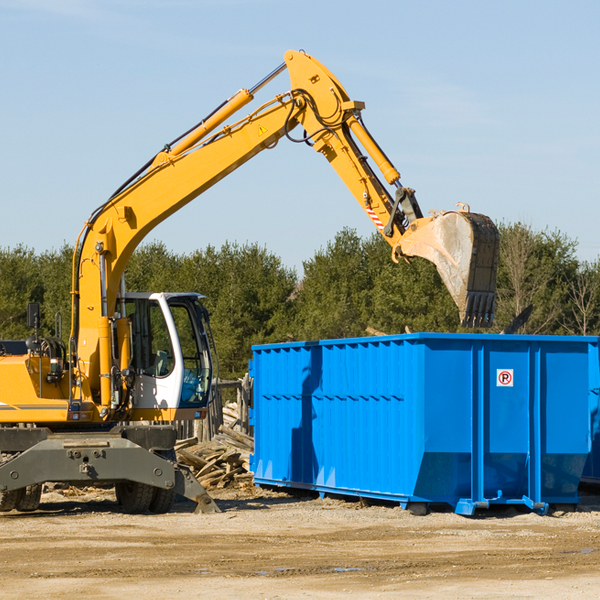 what size residential dumpster rentals are available in Diboll TX